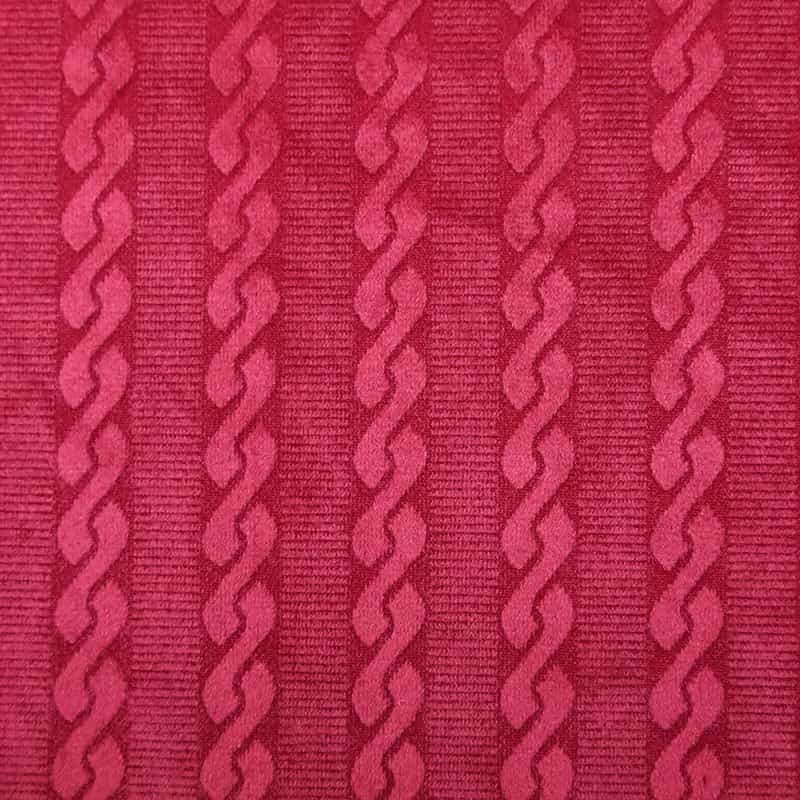 Cheap upholstery polyester luxury home textile red fabric for sofa sets
