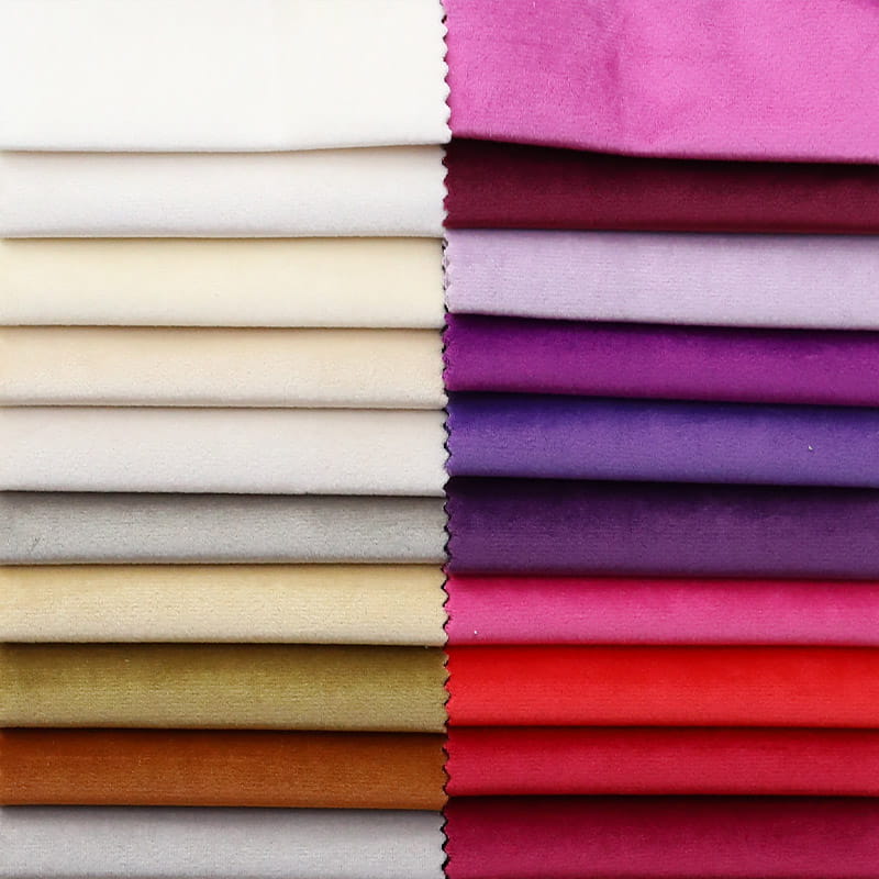 In stock 100% polyester home decor velvet curtain sofa fabric
